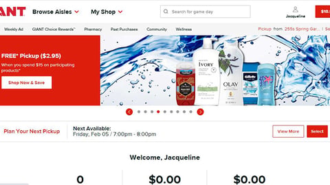 Ahold Delhaize P&G Free Pickup Offer